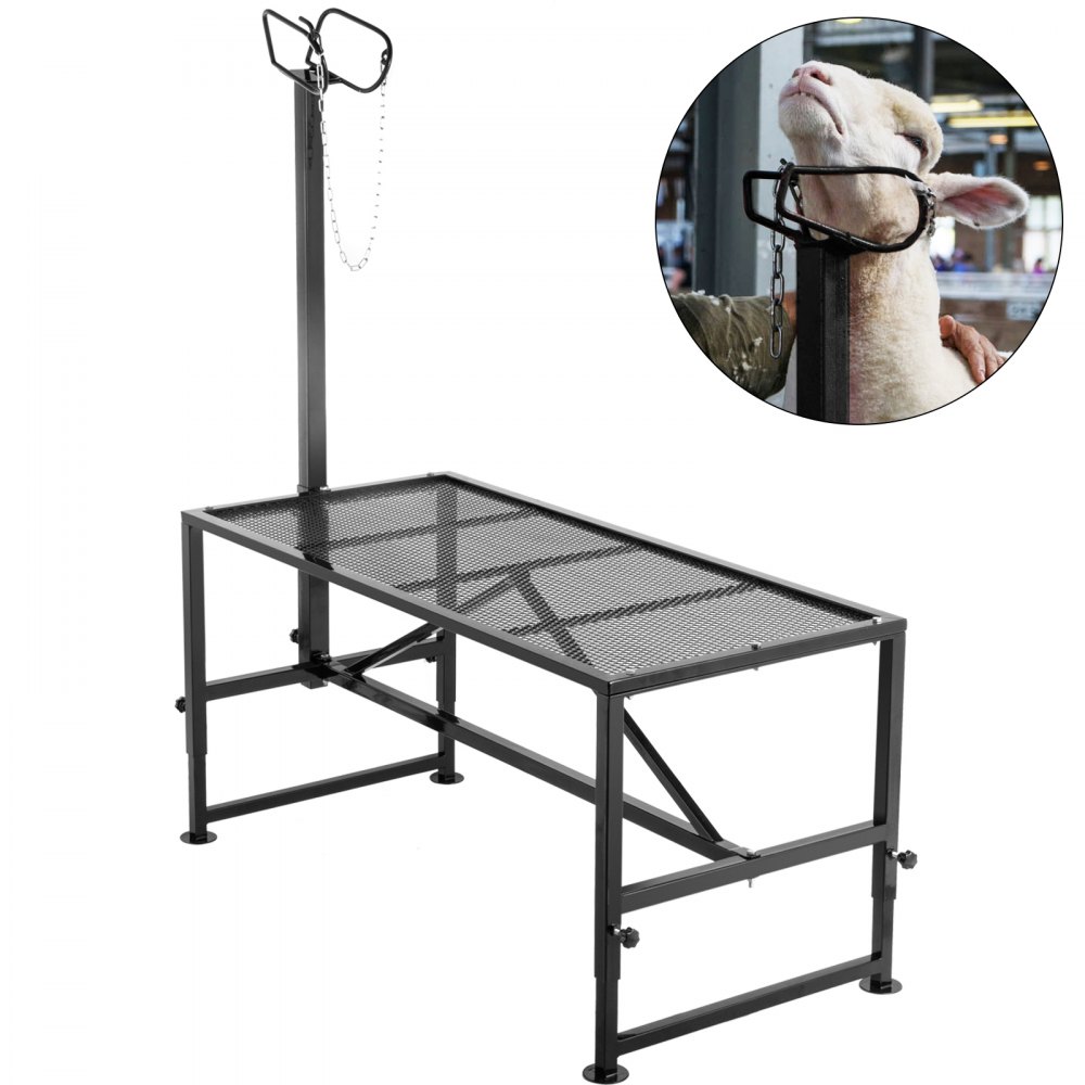 VEVOR Livestock Stand Trimming Stand 51"x23" Livestock Trimming Stands for Goats