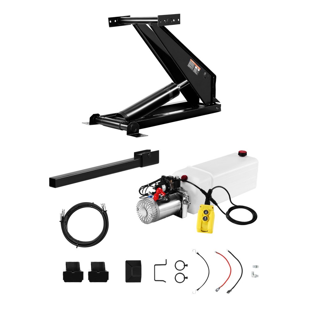 Hydraulic Scissor Hoist Kit 8 T Hydraulic Dump Lift Kit for Dump Trailers Trucks