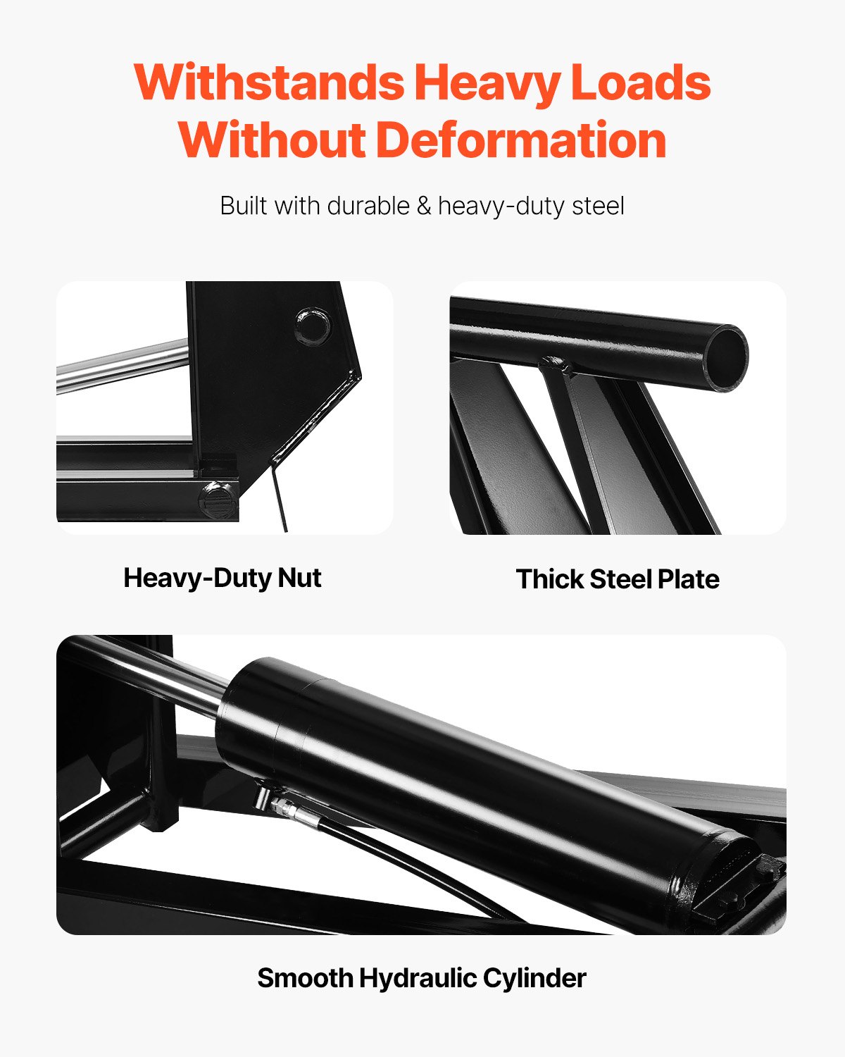 VEVOR Hydraulic Dump Lift Kit, 22,000 lb/10 T Dump Trailer Hydraulic Scissor Hoist Kit Standard Kit, Hydraulic Dump Bed Kit with 12V Hydraulic Pump Unit Suitable for Scissor Lift Dump Trailers Trucks