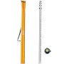 VEVOR Aluminum Grade Rod, 14-Feet/10ths 6 Sections Telescopic Measuring Rod,Double-Sided Scale 1/10 ft Leveling Rod Stick,Aluminum Alloy Survey Rod w/ Bubble Level&Carrying Bag for Houses,Walls,Floors