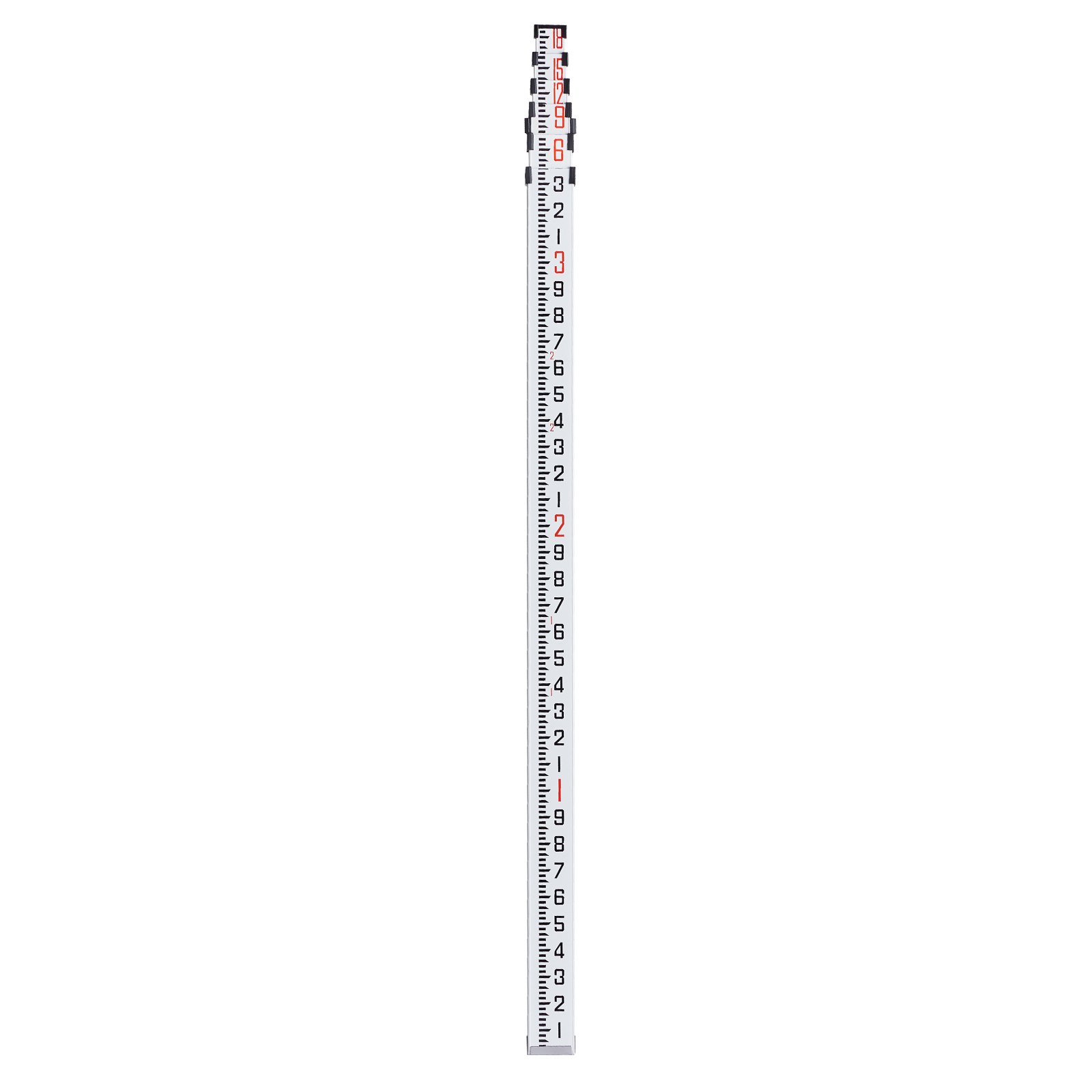 VEVOR Aluminum Grade Rod, 18-Feet/10ths 6 Sections Telescopic Measuring Rod,Double-Sided Scale 1/10ft Leveling Rod Stick,Aluminum Alloy Survey Rod w/ Bubble Level &Carrying Bag for Houses,Walls,Floors