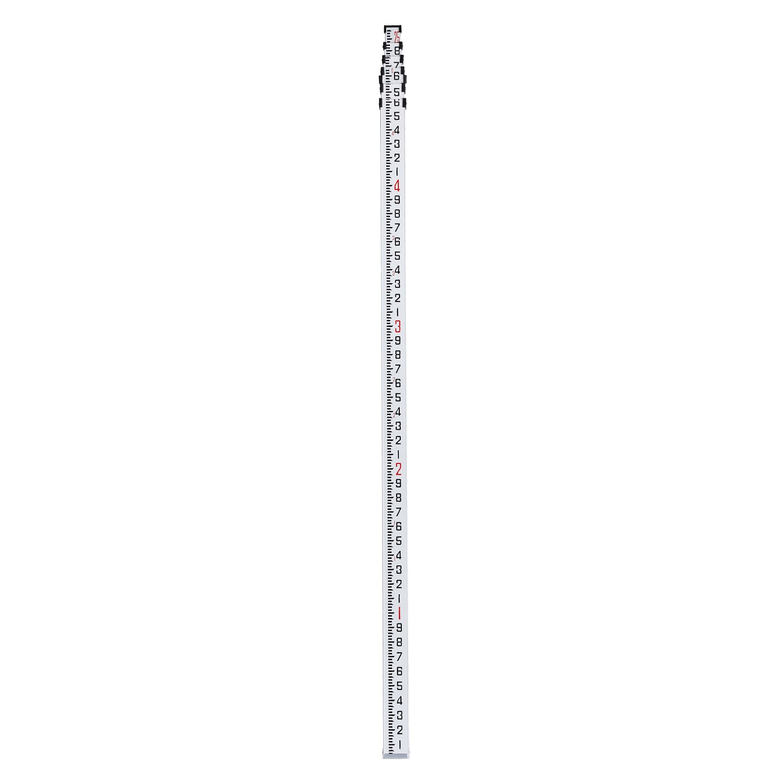VEVOR Aluminum Grade Rod, 25-Feet/10ths 6 Sections Telescopic Measuring Rod,Double-Sided Scale 1/10ft Leveling Rod Stick,Aluminum Alloy Survey Rod w/ Bubble Level &Carrying Bag for Houses,Walls,Floors
