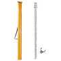 VEVOR Measuring Rod 9-Feet/10ths 3 Sections Telescopic Grade Rod 1/10ft w/ Bag