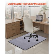 VEVOR Chair Mat 36 x 48-inch Office Chair Mat for Hard Floors Corduroy Surface