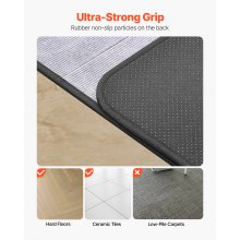VEVOR Chair Mat 36 x 48-inch Office Chair Mat for Hard Floors Corduroy Surface