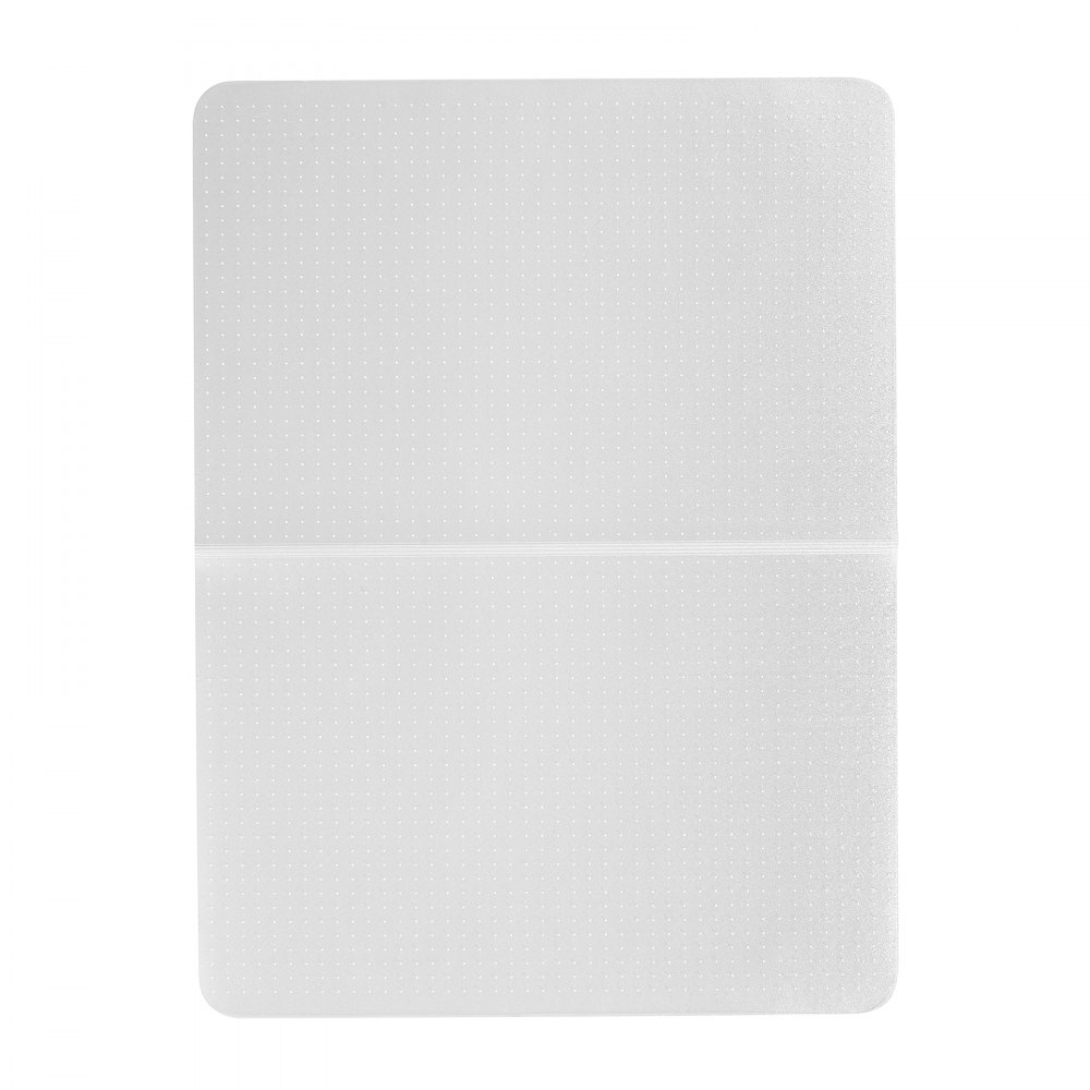 VEVOR Chair Mat, 153 x 118 cm Office Chair Mat for Low Pile Carpeted Floors, Clear Floor Protector Rug with Studded, Non-Slip & Easy to Clean, Smooth Glide Under Desk Rug for Home Office (Rectangular)