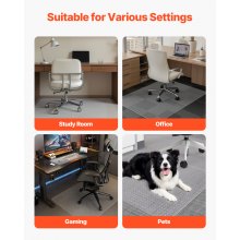VEVOR Chair Mat 60 x 46-inch Office Chair Mat for Low Pile Carpeted Floors