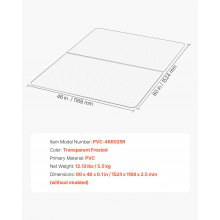 VEVOR Chair Mat 60 x 46-inch Office Chair Mat for Low Pile Carpeted Floors