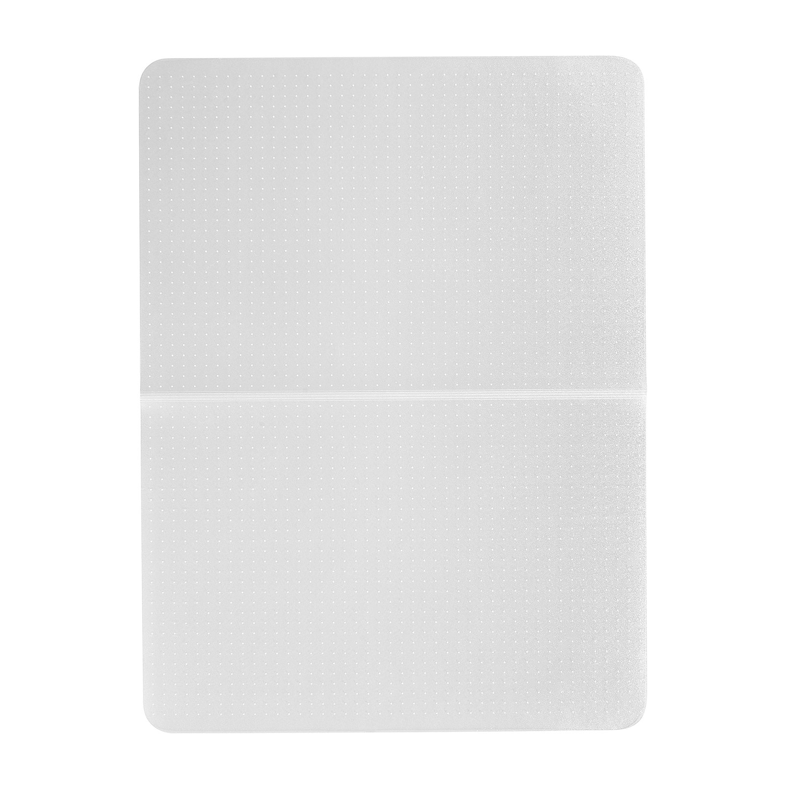 VEVOR Chair Mat, 153 x 118 cm Office Chair Mat for Low Pile Carpeted Floors, Clear Floor Protector Rug with Studded, Non-Slip & Easy to Clean, Smooth Glide Under Desk Rug for Home Office (Rectangular)