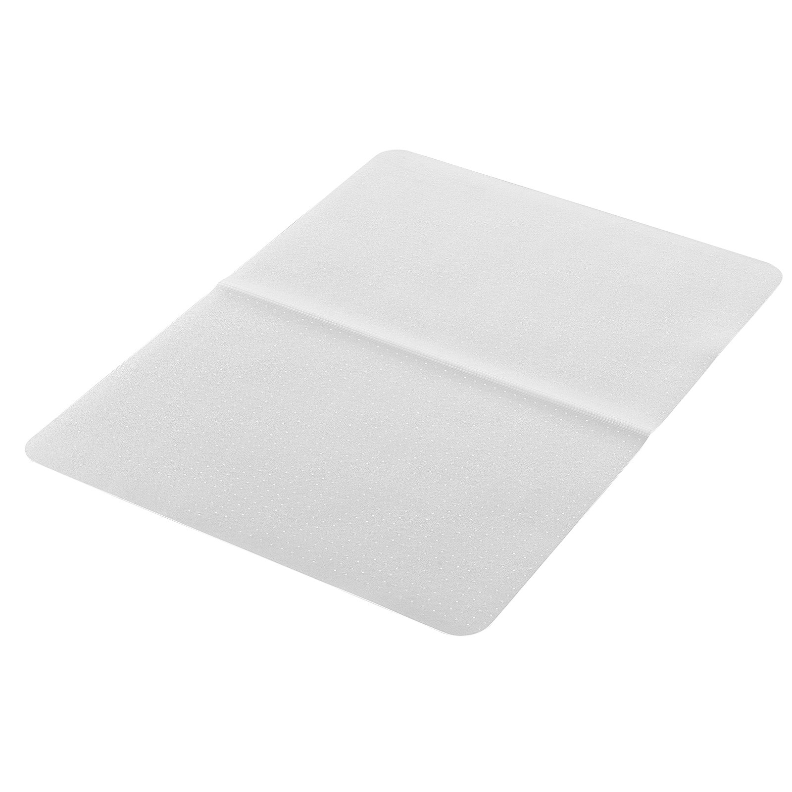 VEVOR Chair Mat, 153 x 118 cm Office Chair Mat for Low Pile Carpeted Floors, Clear Floor Protector Rug with Studded, Non-Slip & Easy to Clean, Smooth Glide Under Desk Rug for Home Office (Rectangular)