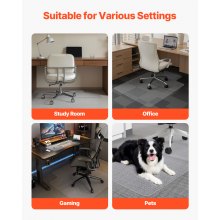 VEVOR Chair Mat with Lip 36 x 48-inch Office Chair Mat for Carpeted Floors Home