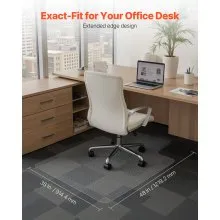 VEVOR Chair Mat with Lip 36 x 48-inch Office Chair Mat for Carpeted Floors