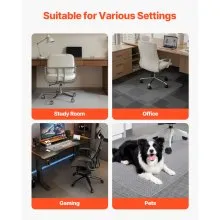 VEVOR Chair Mat with Lip 36 x 48-inch Office Chair Mat for Carpeted Floors