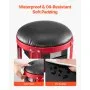 VEVOR Rolling Mechanic Stool with Wheels, 300 lbs Capacity Garage Seat/Work Stool, Padded Roller Creeper Seat with Fixed Height, Tool Tray and 2 Drawers, for Garage, Shop & Auto Repair, Red+Black