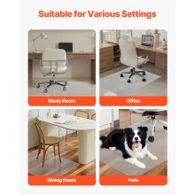 VEVOR Chair Mat 36 x 48-inch Transparent Office Chair Mat for Hard Floors Home
