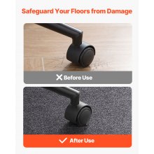 VEVOR Chair Mat 55 x 35-inch Office Chair Mat for Hard Floors Polyester Surface