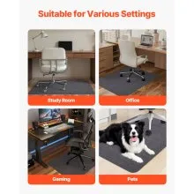 VEVOR Chair Mat 55 x 35-inch Office Chair Mat for Hard Floors Polyester Surface