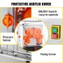 VEVOR Commercial Juicer Machine with Water Tap, 110V Juice Extractor, 120W Orange Squeezer, Orange Juice Machine for 25-35 Per Minute with Pull-Out Filter Box Acrylic Cover and Two Collecting Buckets