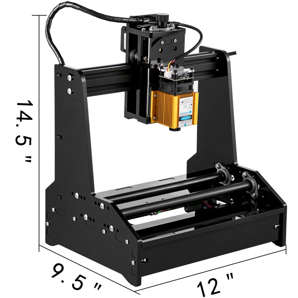 CNC Machine Mini Laser Engraver 15W Laser Engraving Machine Cylindrical Engraver