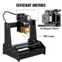 CNC Machine Mini Laser Engraver 15W Laser Engraving Machine Cylindrical Engraver