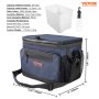 VEVOR Hardbody Cooler Bag, 24 Cans 600D Oxford Fabric Insulated Cooler Bag, Leakproof and Waterproof Hardbody Deep Freeze Cooler with PP Plastic Bucket, Bottle Opener for Beach, Hiking, Picnic, Travel