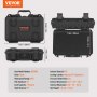 VEVOR Hard Pistol Cases with Pre-cut PU Foam, Waterproof & Dustproof Hard Gun Case for 1 Pistol, 12.59×9.01×4.4 in Lockable Pistol Case, Black