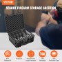 VEVOR Hard Pistol Cases with Pre-cut Lining Lockable Pistol Case for 5 Pistol