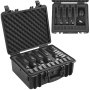 VEVOR Hard Pistol Cases with Pre-cut Lining Lockable Pistol Case for 5 Pistol