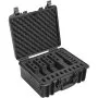 VEVOR Hard Pistol Cases with Pre-cut Lining, Waterproof & Dustproof Hard Gun Case for 5 Pistol, 18.9×16.3×8.5 in Lockable Pistol Case, Black