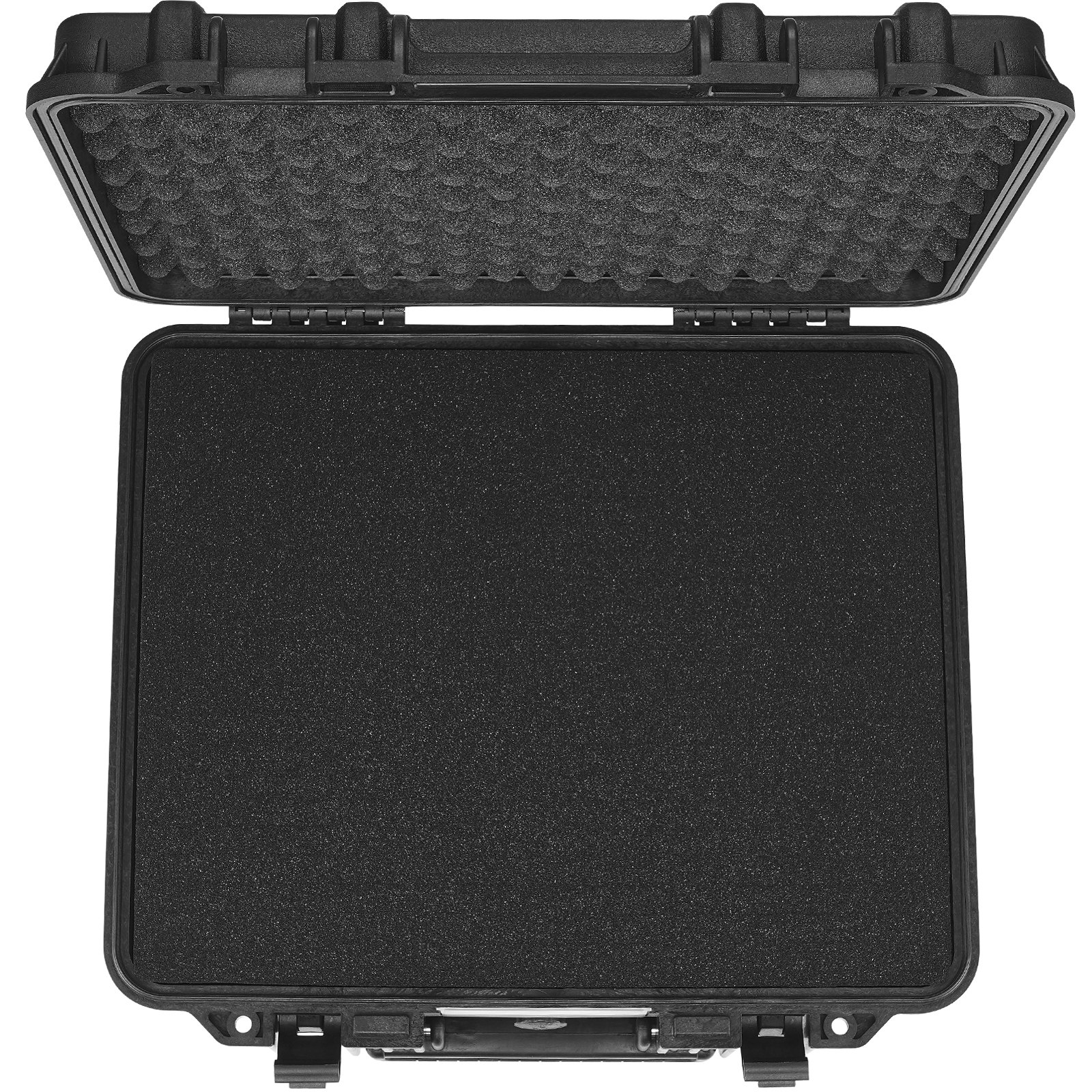 VEVOR Hard Pistol Cases with Pre-cut PU Foam, Waterproof & Dustproof Hard Gun Case for 6 Pistol, 19.3×17.1×8.3 in Lockable Pistol Case, Black