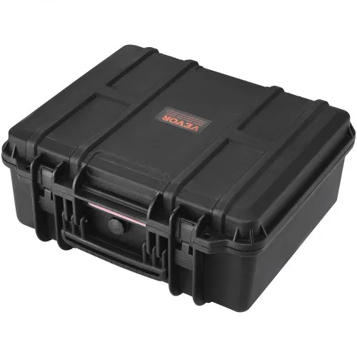 VEVOR Hard Pistol Cases With Pre-cut PU Foam Waterproof And Dustproof Hard Gun Case For 1 Pistol 12 59 9 01 4 4 In Lockable Pistol Case Black - View #2
