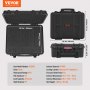 VEVOR Hard Pistol Cases med Pre-cut fôr Låsbar Pistol Case for 6 Pistol