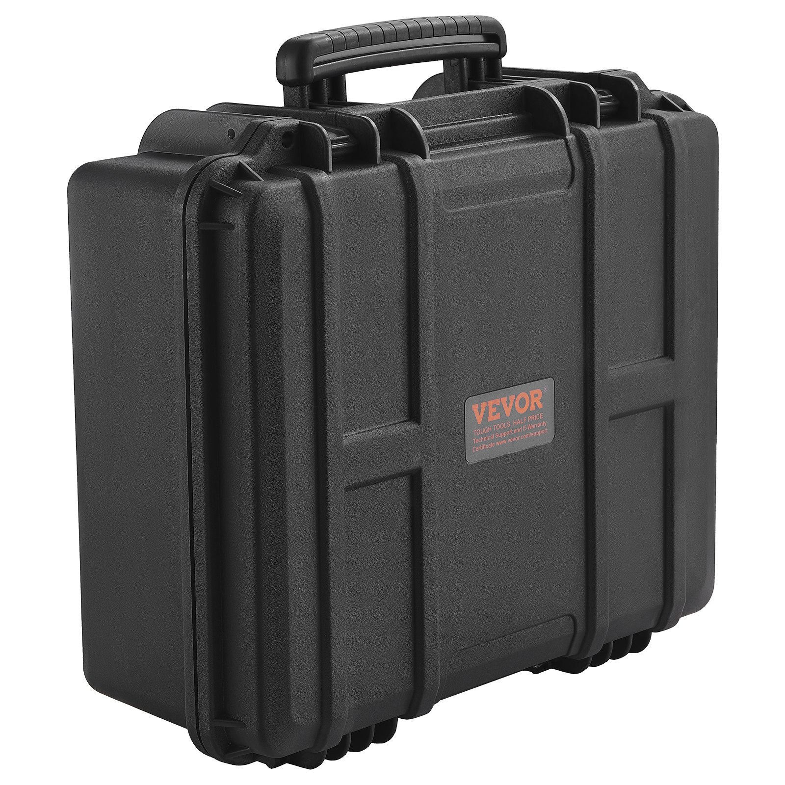 VEVOR Hard Pistol Cases with Pre-cut Lining, Waterproof & Dustproof Hard Gun Case for 6 Pistol, 19.3×17.1×8.3 in Lockable Pistol Case, Black