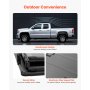 VEVOR Hard Tri-Fold Truck Bed Tonneau Cover, Compatible with 2019-2024 Dodge Ram 1500 (Incl. Classic & New) 193.8 cm Bed Without Rambox (Not Fit Split Tailgate), Waterproof Folding Truck Tonneau Cover
