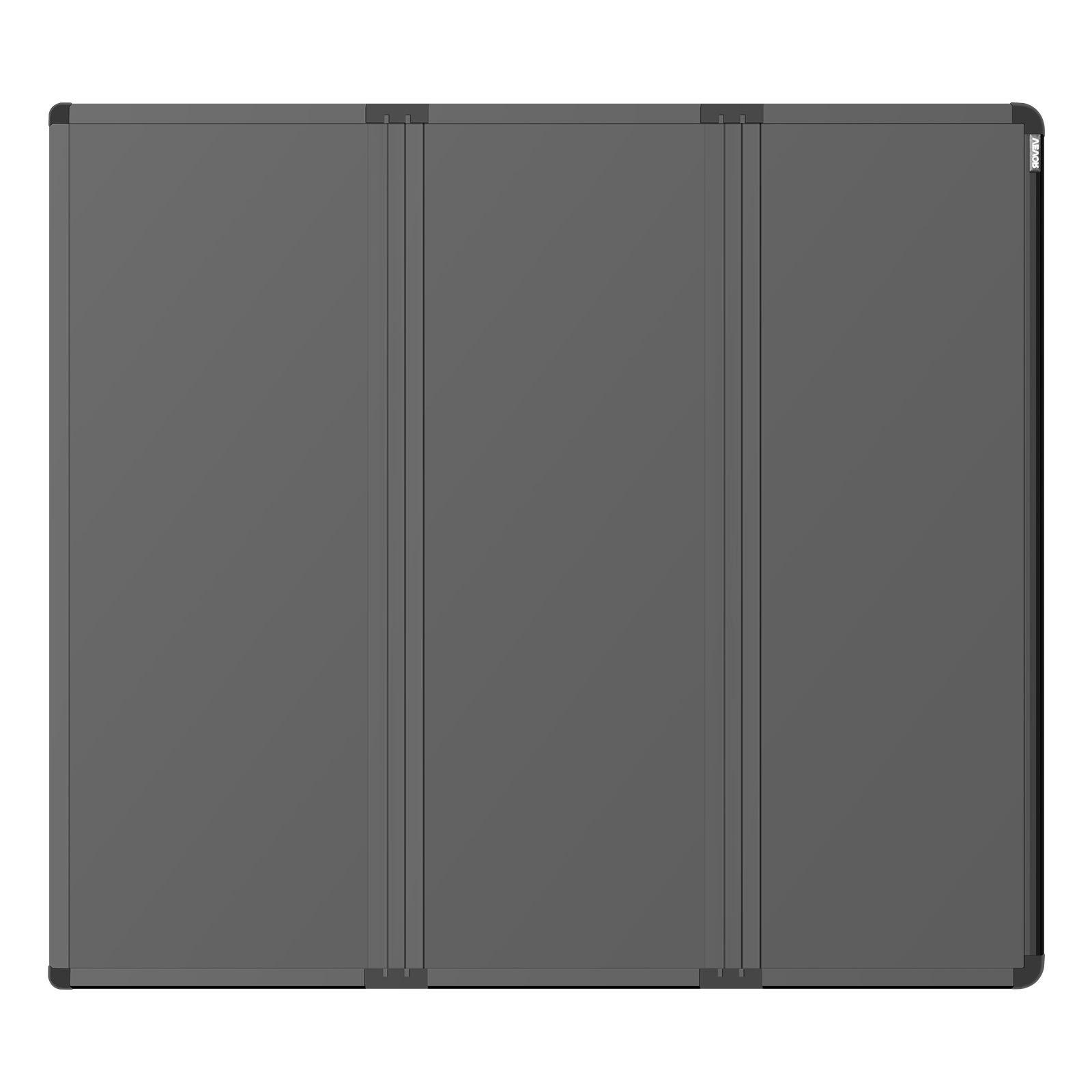 VEVOR Hard Tri-Fold Truck Bed Tonneau Cover, Compatible with 2019-2024 Dodge Ram 1500 (Incl. Classic & New) 193.8 cm Bed Without Rambox (Not Fit Split Tailgate), Waterproof Folding Truck Tonneau Cover