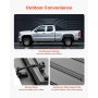 VEVOR Hard Tri-Fold Truck Bed Tonneau Cover, Compatible with 2019-2025 Dodge Ram 1500 5.6 ft (67.4 in) Bed, Waterproof Low-Profile Hard Folding Truck Tonneau Cover with Aluminum Alloy Support Bar