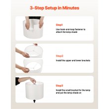 Drum Lamp Shade 2 Set 13 x 13 x 10 inches Medium Round Lampshade (Off-white)