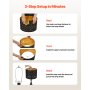 VEVOR Drum Lamp Shade 2 Set 13 x 13 x 10 in Medium Round Lampshade with Harp