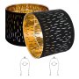 VEVOR Drum Lamp Shade 2 Set 13 x 13 x 10 in Medium Round Lampshade with Harp