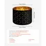 VEVOR Sada 2 stínidel na bubnovou lampu, 33 cm nahoře x 33 cm dole x 25 cm vysoké, střední stínidlo na bubnovou lampu s harfou, náhradní stínidlo pro stolní lampy, stojací lampy a závěsná svítidla, dutý design s černým diamantem.