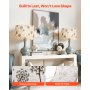 Drum Lamp Shade 2 Set 13 x 13 x 10 in Round Lampshade (Light Dandelion Pattern)
