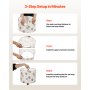 Drum Lamp Shade 2 Set 13 x 13 x 10 in Round Lampshade (Light Dandelion Pattern)