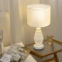 Drum Lamp Shade 13 x 13 x 10 inches Medium Round Lampshade (Off-white Linen)