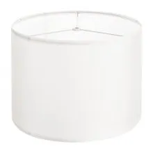 Drum Lamp Shade 13 x 13 x 10 inches Medium Round Lampshade (Off-white Linen)