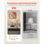 Drum Lamp Shade 2 Set 13 x 13 x 10 inches Medium Round Lampshade (Dark Floral)