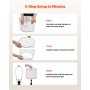 Lamp Shade 2 Set 11 x 13 x 10 in Lampshade with Harp and Spider Fitter (White)