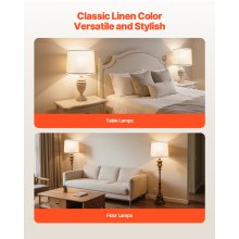 Lamp Shade 2 Set 11 x 13 x 10 in Lampshade with Harp and Spider Fitter (White)