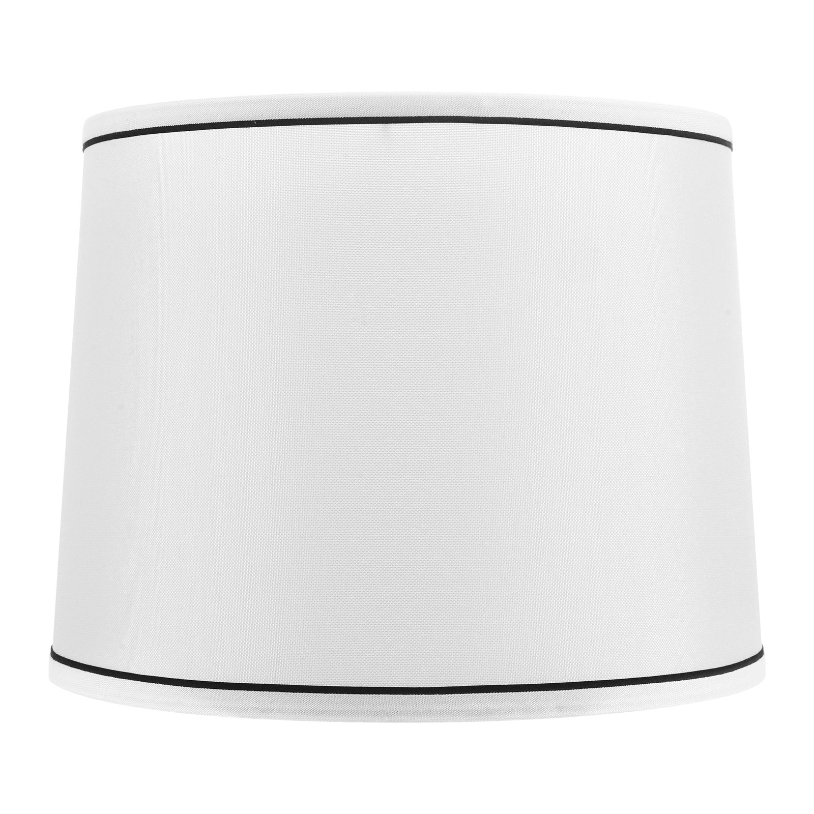 VEVOR Lamp Shade 2 Set, 11 in Top x 13 in Bottom x 10 in High (Spider Fitter), Medium Lampshade with Harp, Replacement Lamp Shade for Table & Floor Lamps Pendant Lights, White with Black Edge