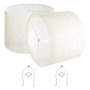 Drum Lamp Shade 2 Set 16 x 16 x 12 in Round Lampshade with Harp (Light Linen)
