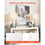 Drum Lamp Shade 2 Set 16 x 16 x 12 in Round Lampshade with Harp (Off-white)